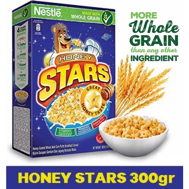 

Nestle Honey Stars Star 300g 300 gram sereal cereal gandum bintang