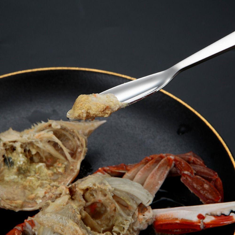[Elegan] Alat Seafood Warna Warni Halus Berkepala Ganda Untuk Seafood, Buah, Kacang Seafood Peralatan Alat Pemetik Kepiting Stainless Steel