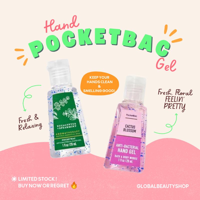 POCKETBAC (POCKET BAC) - BBW HAND GEL - HAND SANITIZER