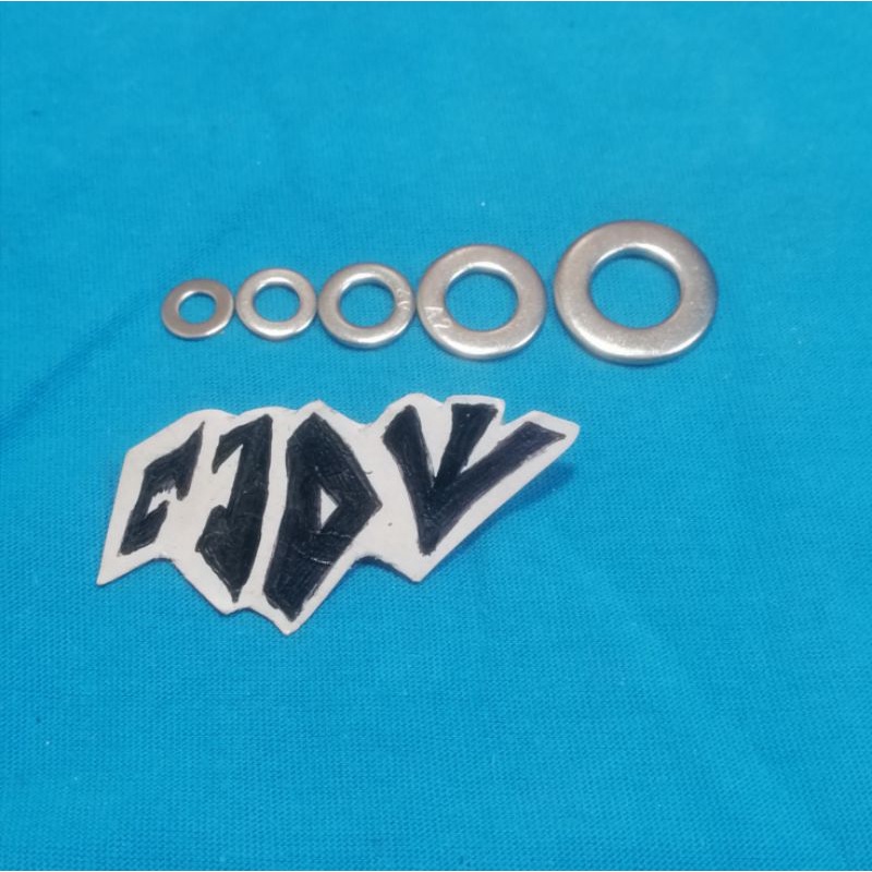 RING STAINLESS M8 RING BAUT 12 WASHER PLATE SATUAN