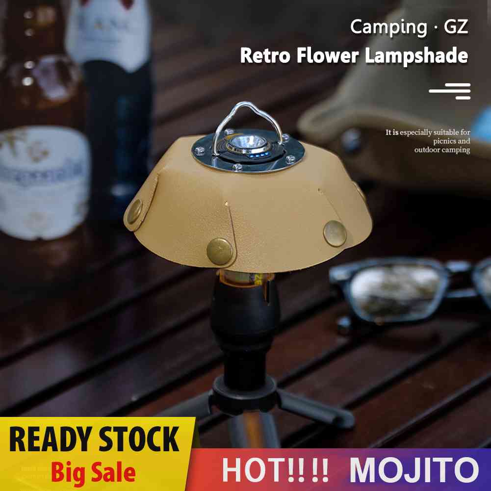 Kap Lampu Gantung Retro Bahan Kulit Untuk Hiking Outdoor