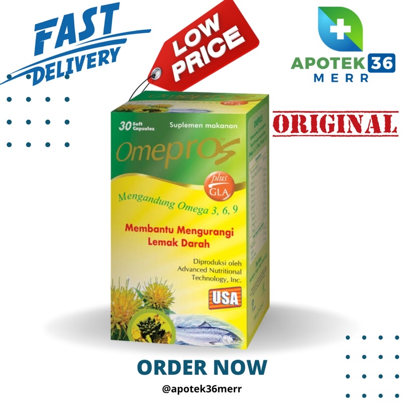 OMEPROS SOFT CAPSULES ISI 30 / 60 OBAT KOLESTROL