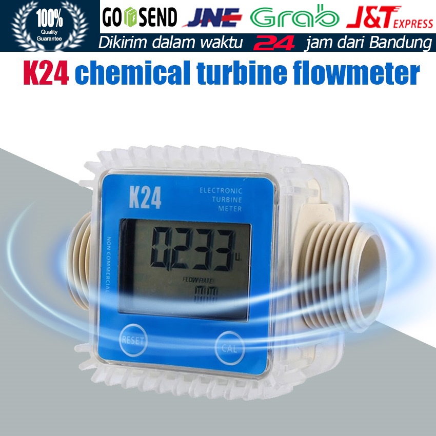 Jual K24 Turbine Digital Flow Meter Fuel Diesel K24 Air Water Chemical