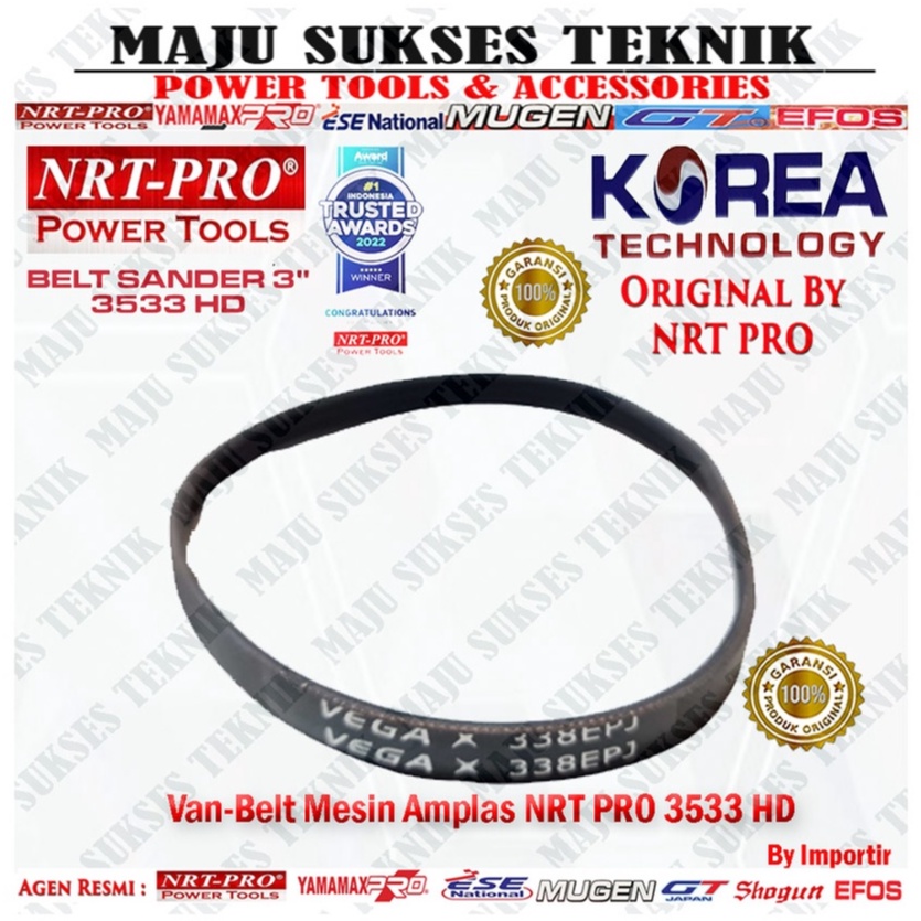 Vanbelt Mesin Amplas Sabuk Belt Sander NRT PRO 3533 HD