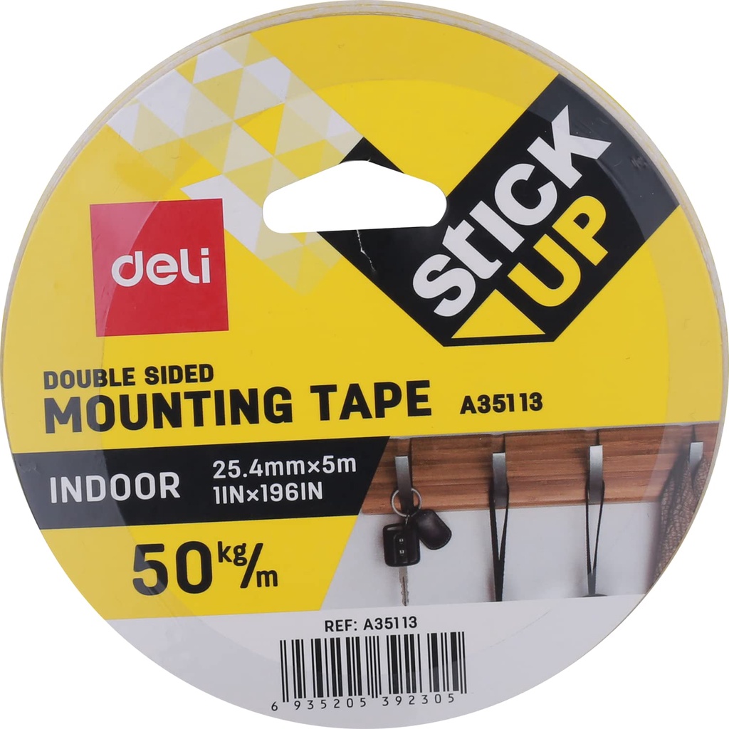 

SOLASI DOUBLE FOAM TAPE UTILITY MOUNTING TAPE DELI 24 MM 1 INCHX 5 METER