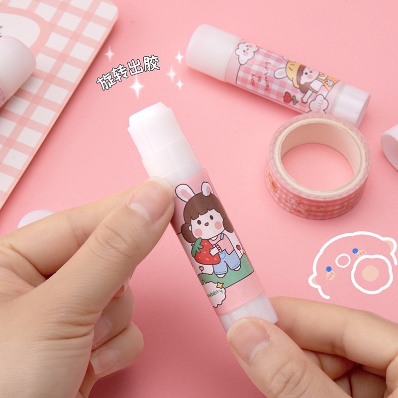 

Lem Kertas Batang Glue Stick Karakter korean style