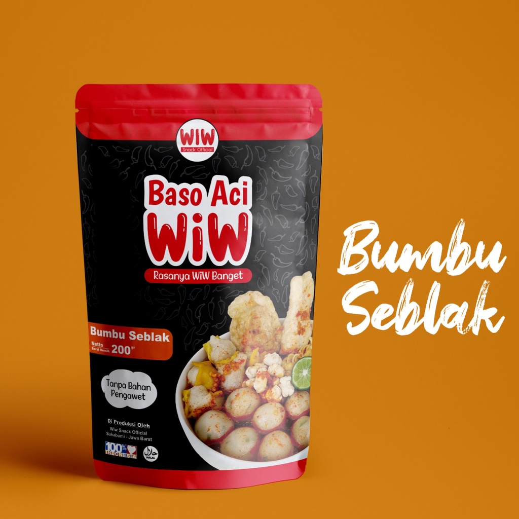 Jual Baso Aci Wiw Bumbu Seblak Bakso Aci Instan Siap Saji Shopee