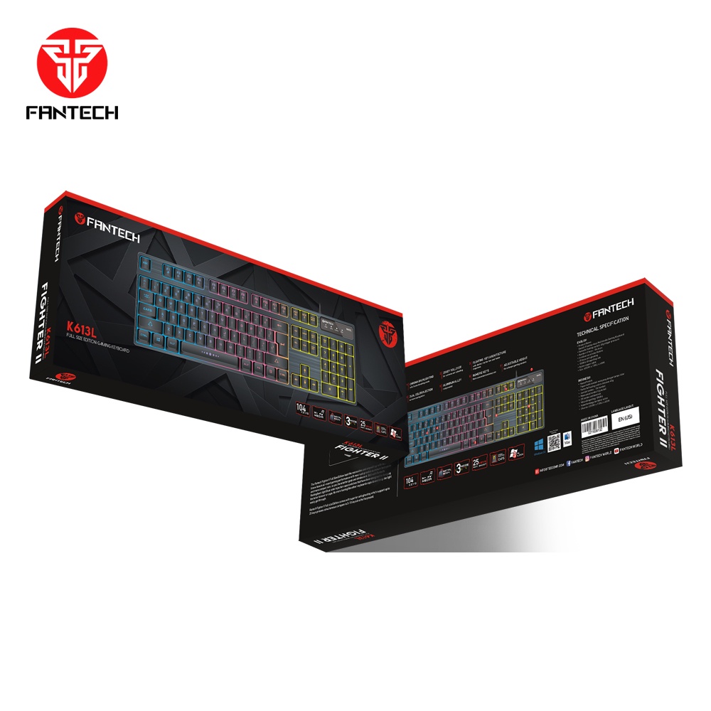 Fantech Fighter K613L Full Size RGB Gaming Keyboard