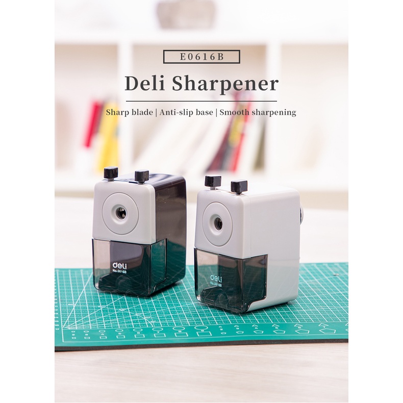

Serutan Meja Rotary Pencil Sharpener -Deli E0616B