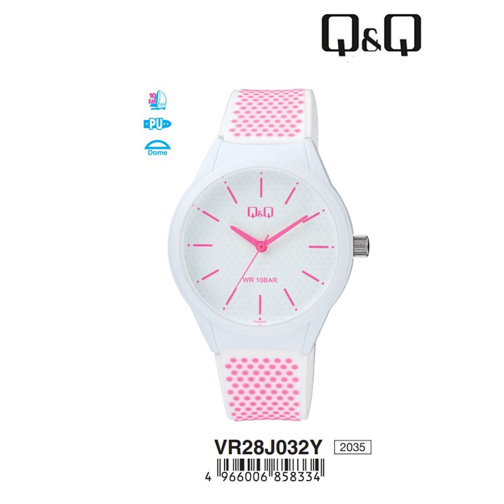 BIG SALE Jam Tangan Unisex Casual Rubber Motif Analog Original Q&amp;Q QNQ QQ VR28 VR28J Series