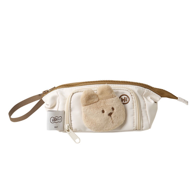 ♠Sera Sera Ruosu Produk Bagus 2022 Baru Kecil Lucu Kapasitas Besar Gadis Mahasiswa Tas Pensil Multi Fungsional Tas Penyimpanan Alat Tulis Populer