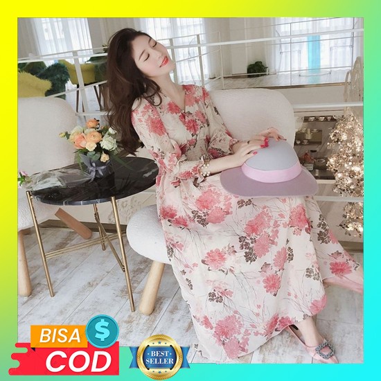 Christmas Dress Wanita Terbaru Lorenza Dres Natal Brukat Tile Bordir Mutiara/ Gaun Brokat Gliter [Gr