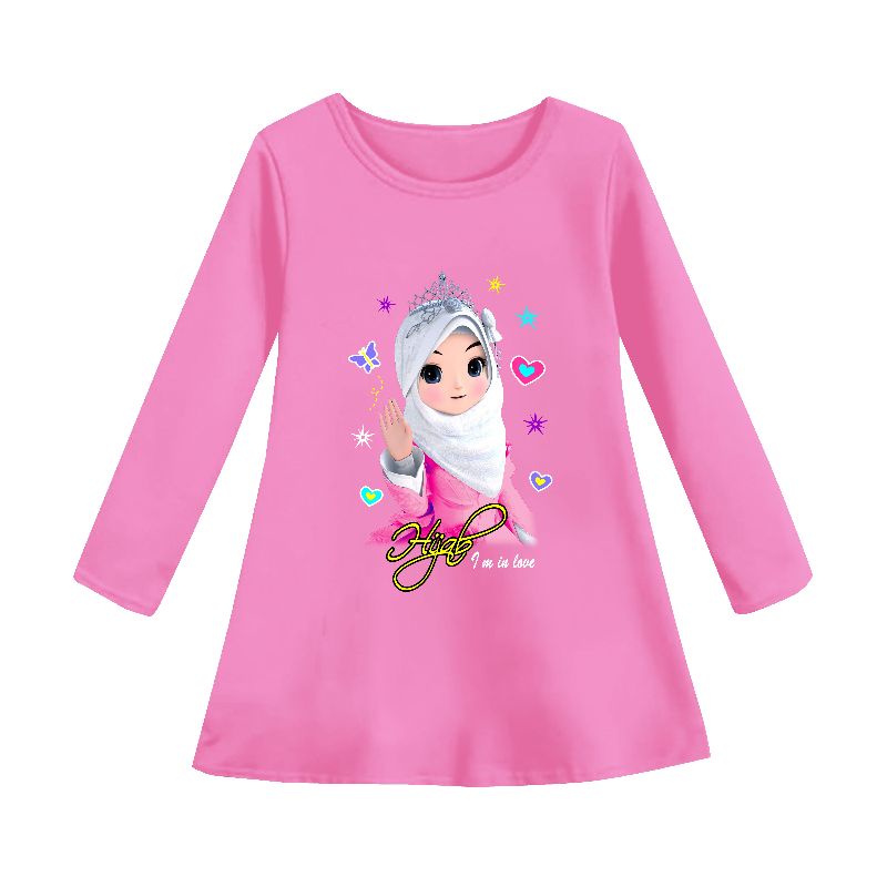 baju tunik muslimah anak/gambar hijab/umur 3-15 tahun