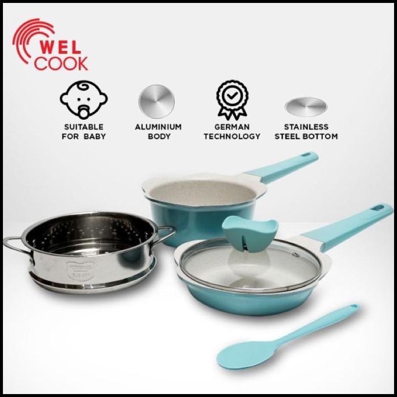 Welcook Baby Cookware Set (Light Blue)