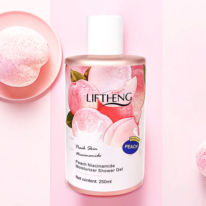 Liftheng Peach Niacinamide Shower Gel sabun mandi