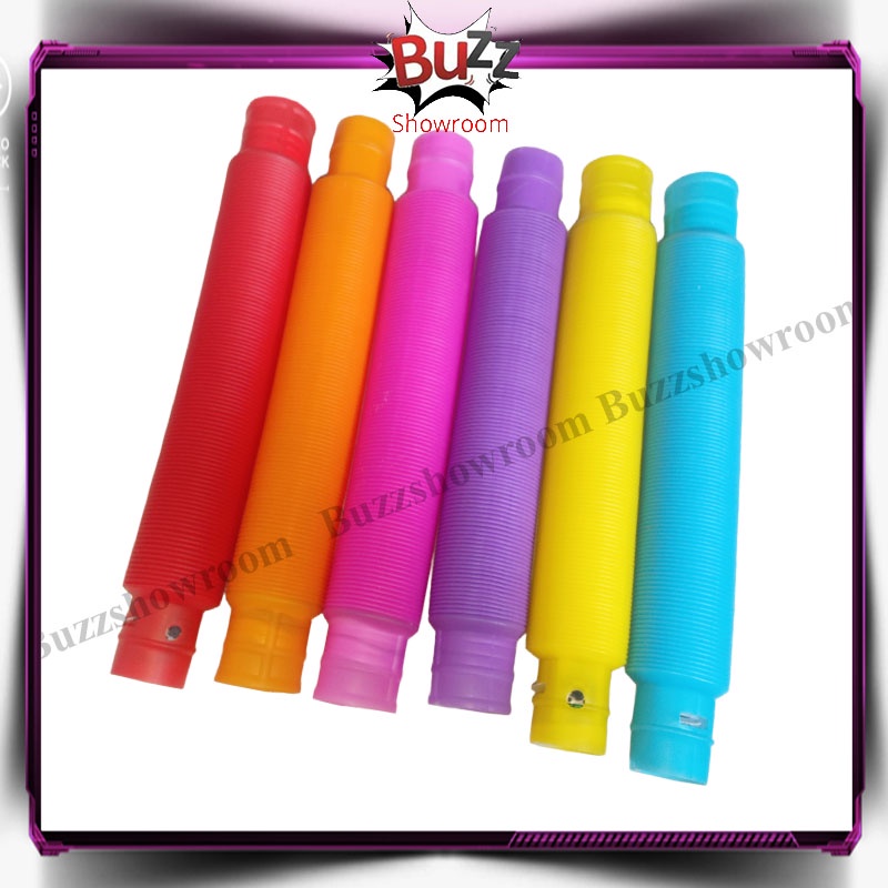 Light Up Pop Tubes Pipes Mainan Lampu Stick Pipa Selang Fidget Toy LED