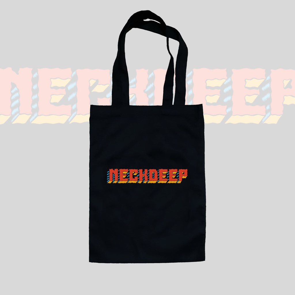 TOTE BAG HITAM - NECK DEEP