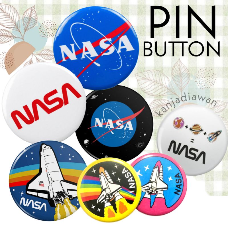 Pin NASA Custom Pin Button NASA