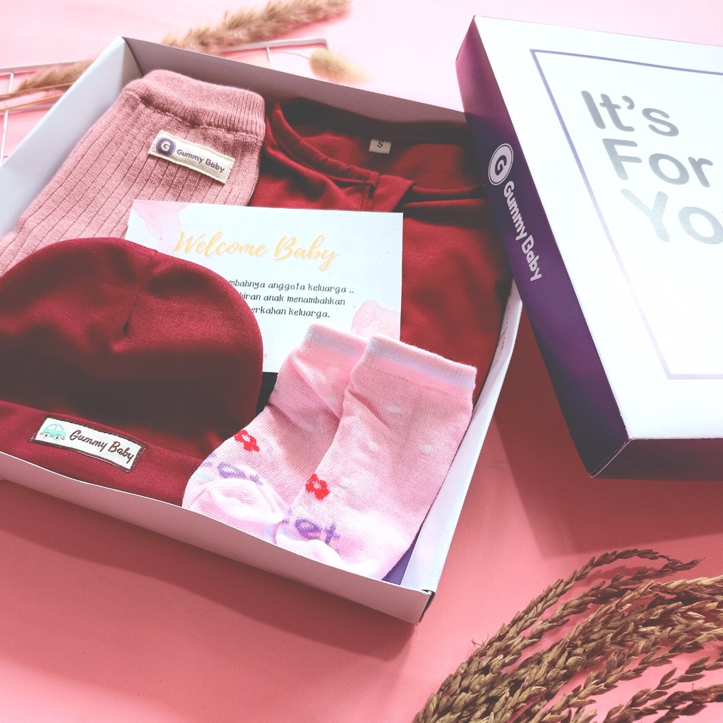 Gummy Baby Packing Box dan Kartu Ucapan - Packing Tambahan