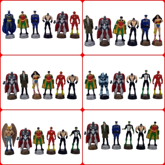 Mainan Action Figure DC set 6pcs