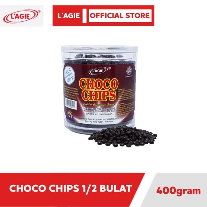 

Lagie Coklat Choco Chips 1/2 Bulat Hitam 400gr Ready!!! [COD]