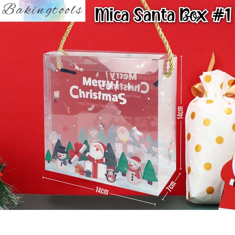 

Kotak mika santa box #1 isi 12 pcs