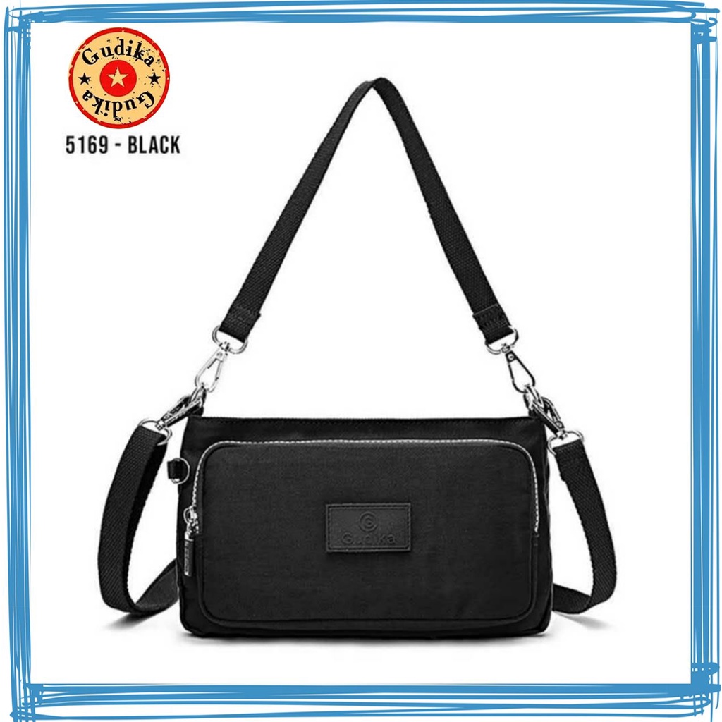 BIG SALE GUDIKA - Tas Selempang Wanita Modis Import Original 5169 - Tas Wanita Selempang Bahu Kekinian Terbaru Bahan Nylon Waterproof Anti Air - slingbag - tas mini - bag - cewek - fashion - branded - santai - tas - slempang - termurah - ori - wanita