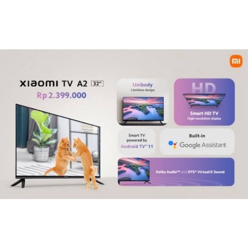 MI TV A2 55" DAN 32" INCH XIAOMI TV GARANSI RESMI XIAOMI