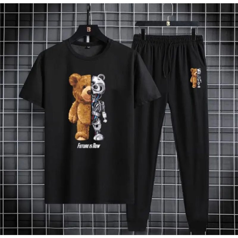 Baju Setelan | Kaos Distro | Celana Panjang Cowok | Setelan Pria | Bahan Cotton