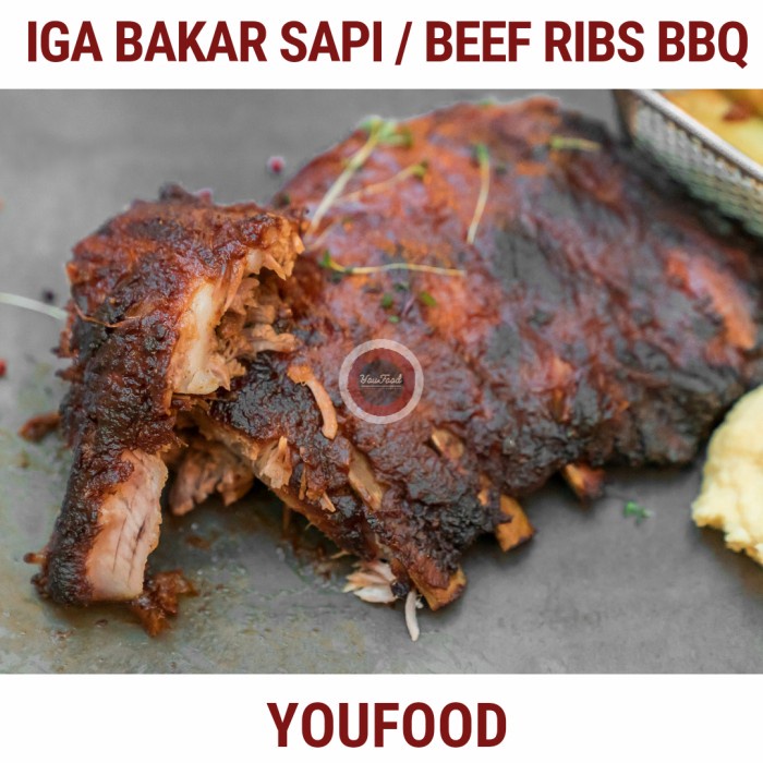 

Daging Sapi Iga Bakar - Iga Bakar Sapi BBQ - Barbeque Beef Ribs