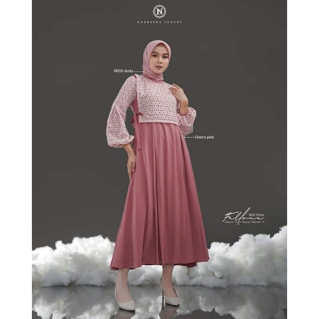 FALLONA MIDI DRESS ORI NADHEERA LUXURY