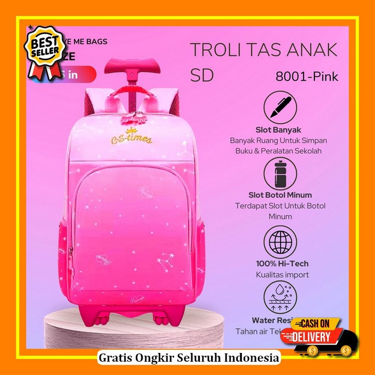 Tas Troli Anak Perempuan Paud Tk Sd Karakter Lol Trolley Bag Anak Sd T Lmb Tas Anak Sekolah Sd Remaj