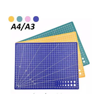 Alas Potong Ukuran A3 A4 PVC Cutting Mat Pad Board Alat Tulis Perlengkapan Menggambar Stationery Memotong Kertas Paper Sudut Pc Korea Matematika Mathematics Math School Tools Equipment Good Quality Murah Termurah Garis Art Seni Kesenian Grosir Prakarya