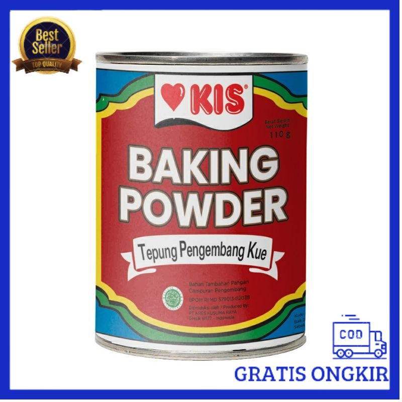 

[Bisa COD] BAKING POWDER KIS 110GRAM -Terlengkap-Termurah-Berkualitas
