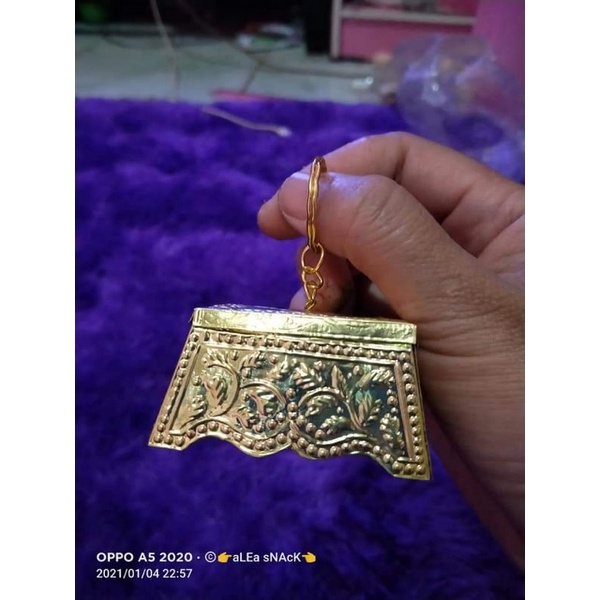 soevenir cantik miniatur Tepak dan keris// gantungan kunci// tempelan kulkas