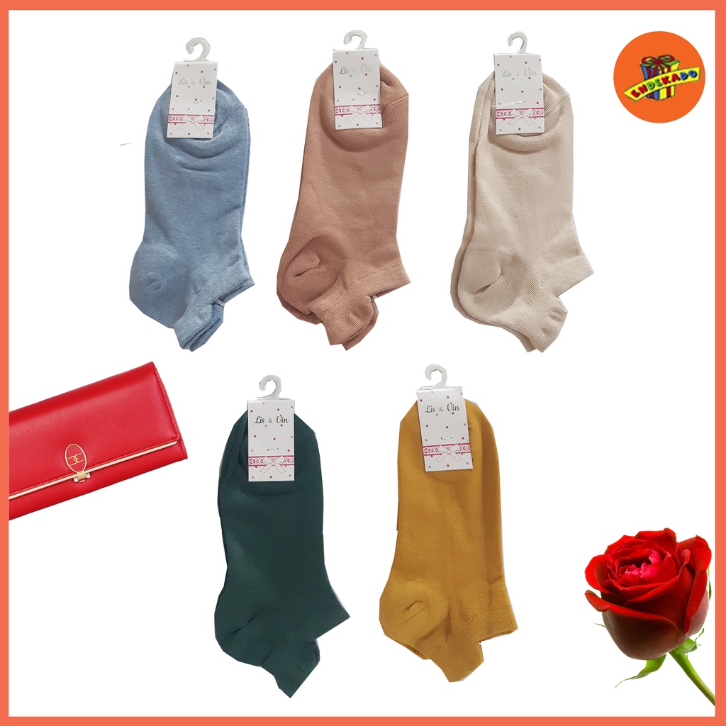 Women Ankle Socks 1752 - Kaos Kaki Tumit Wanita