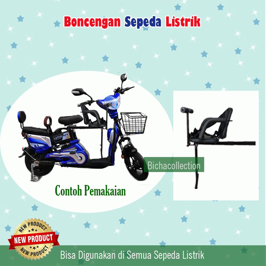 Kursi Boncengan Sepeda Listrik Bisa Untuk Semua sepeda Listrik