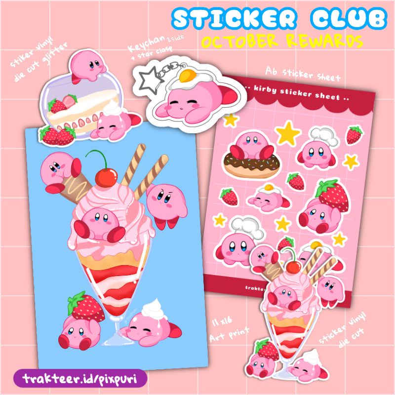 

[KIRBY BUNDLE STICKER] Reward Oktober