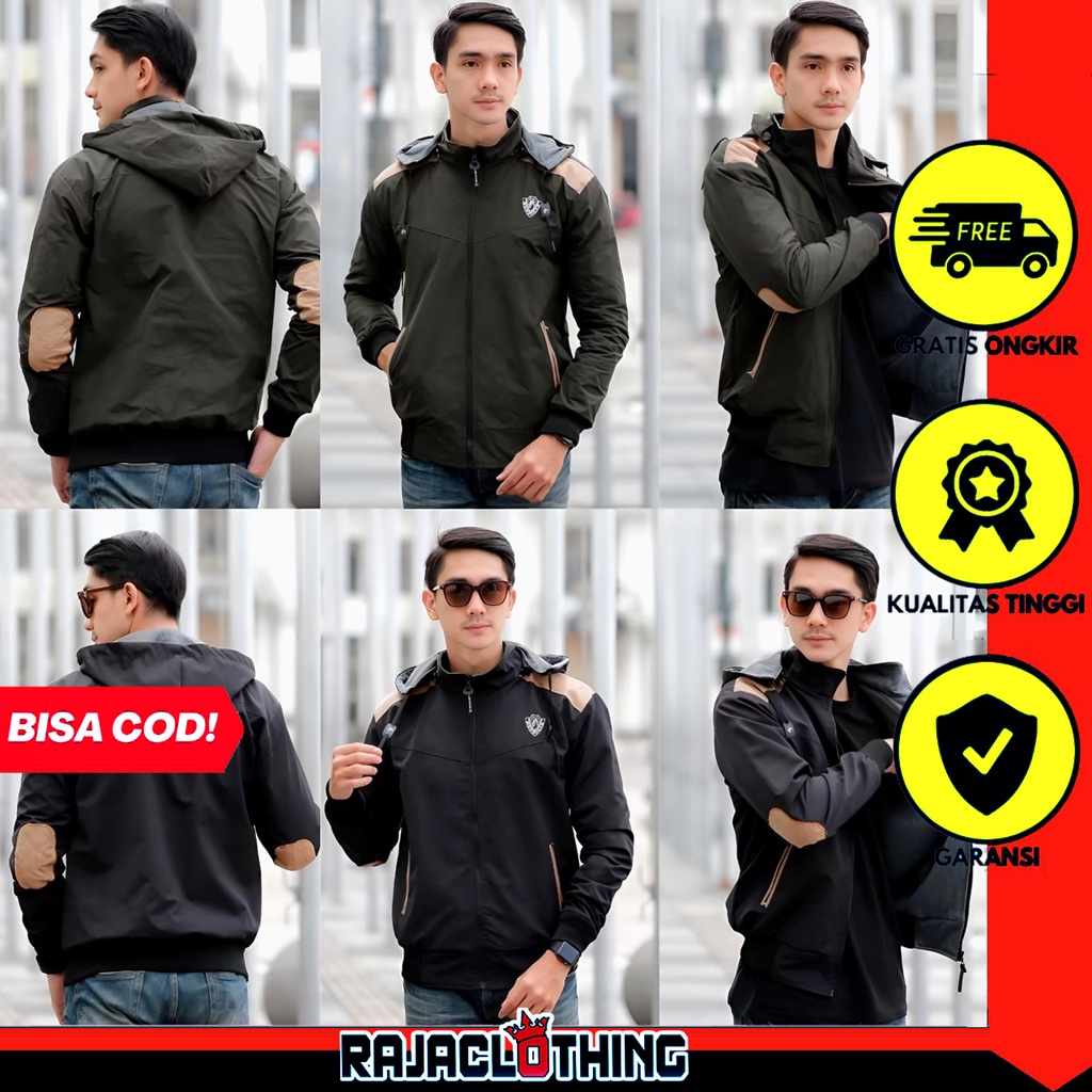 RCL - JAKET PRIA/WANITA BOLAK BALIK 2IN1 PARASUT TASLAN MIX FLEECE DC/JAKET OUTDOOR/JAKET GUNUNG/JAKET MOTOR/JAKET BB - RIKHO OFFICIAL – LIBRA ORIGINAL