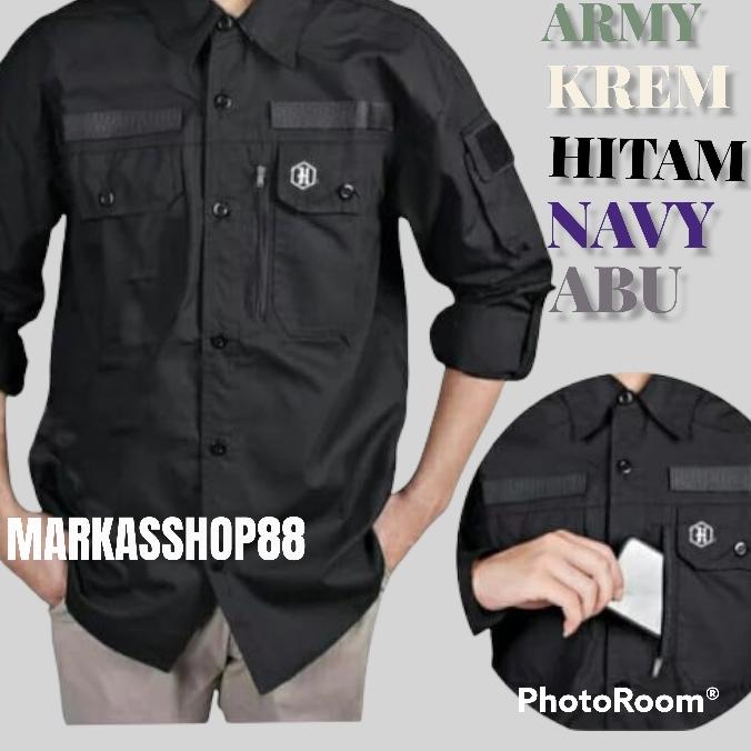 Menarik Kemeja lapangan hexagon / kemeja pria / kemeja lapangan / kemeja tactical