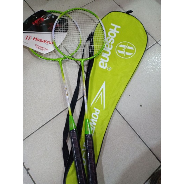reket batminton raket bulutangkis isi 2 sepasang free tas