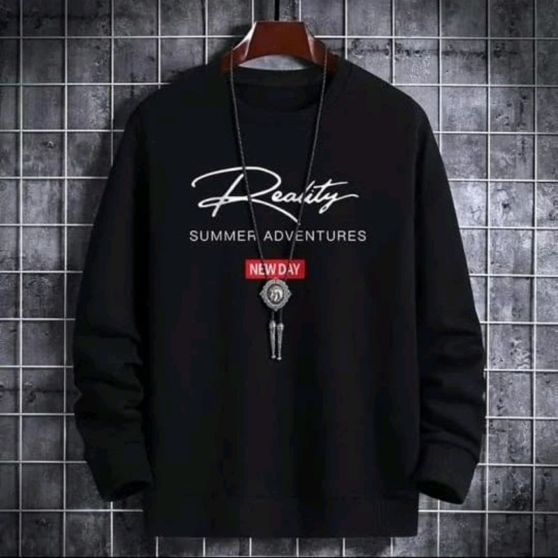 REALITY Sweater Hoodie Jumper / Sweater Crewneck Pria n Wanita