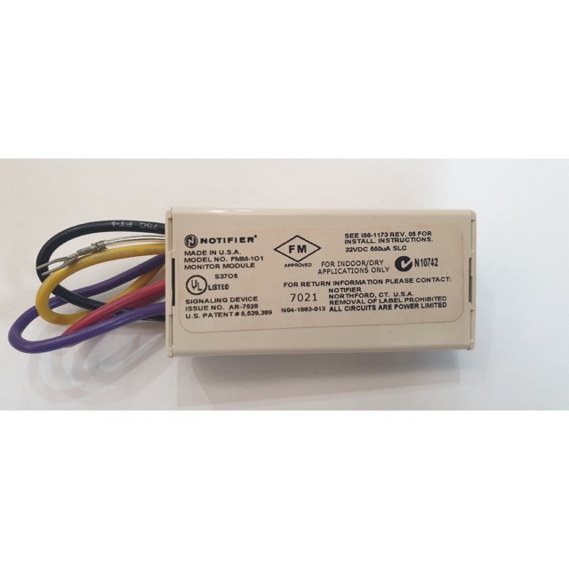 Mini Monitor Module FMM-101 Notifier