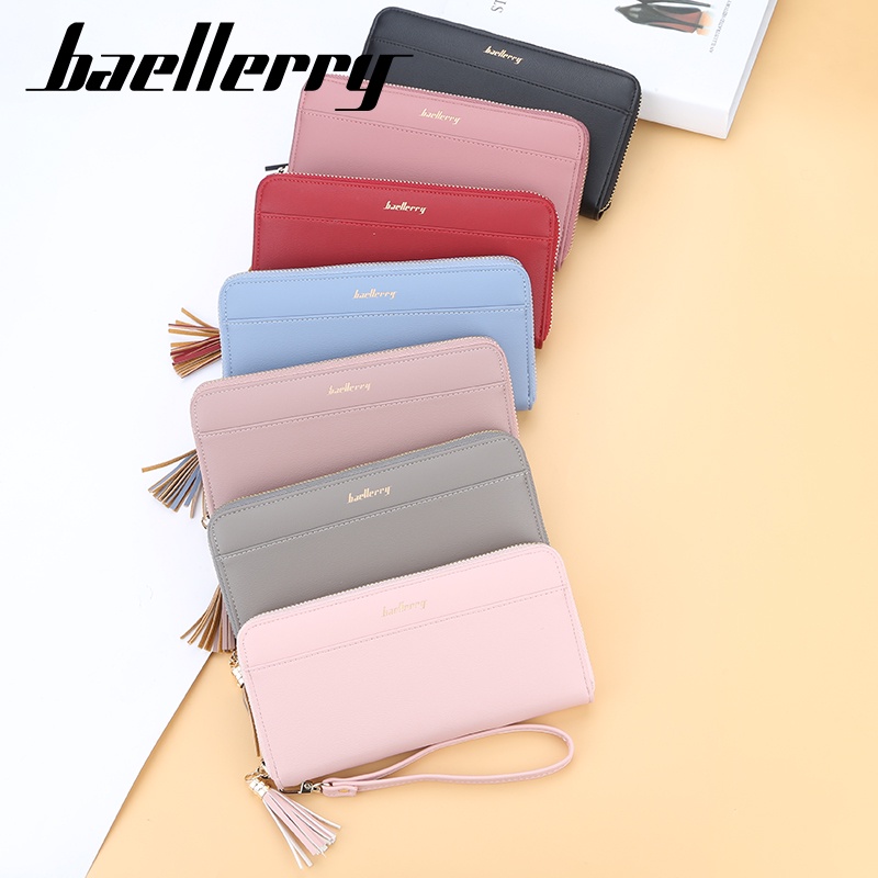 BAELLERRY N5525 Dompet Wanita Panjang Bahan Kulit PU Leather Premium WATCHKITE WKOS