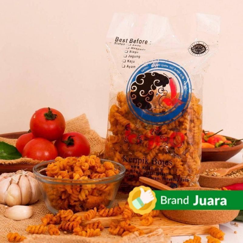 

makaroni spiral kribo camilan bumbu pedas gurih balado hot jletot spicy oleh-oleh jajan