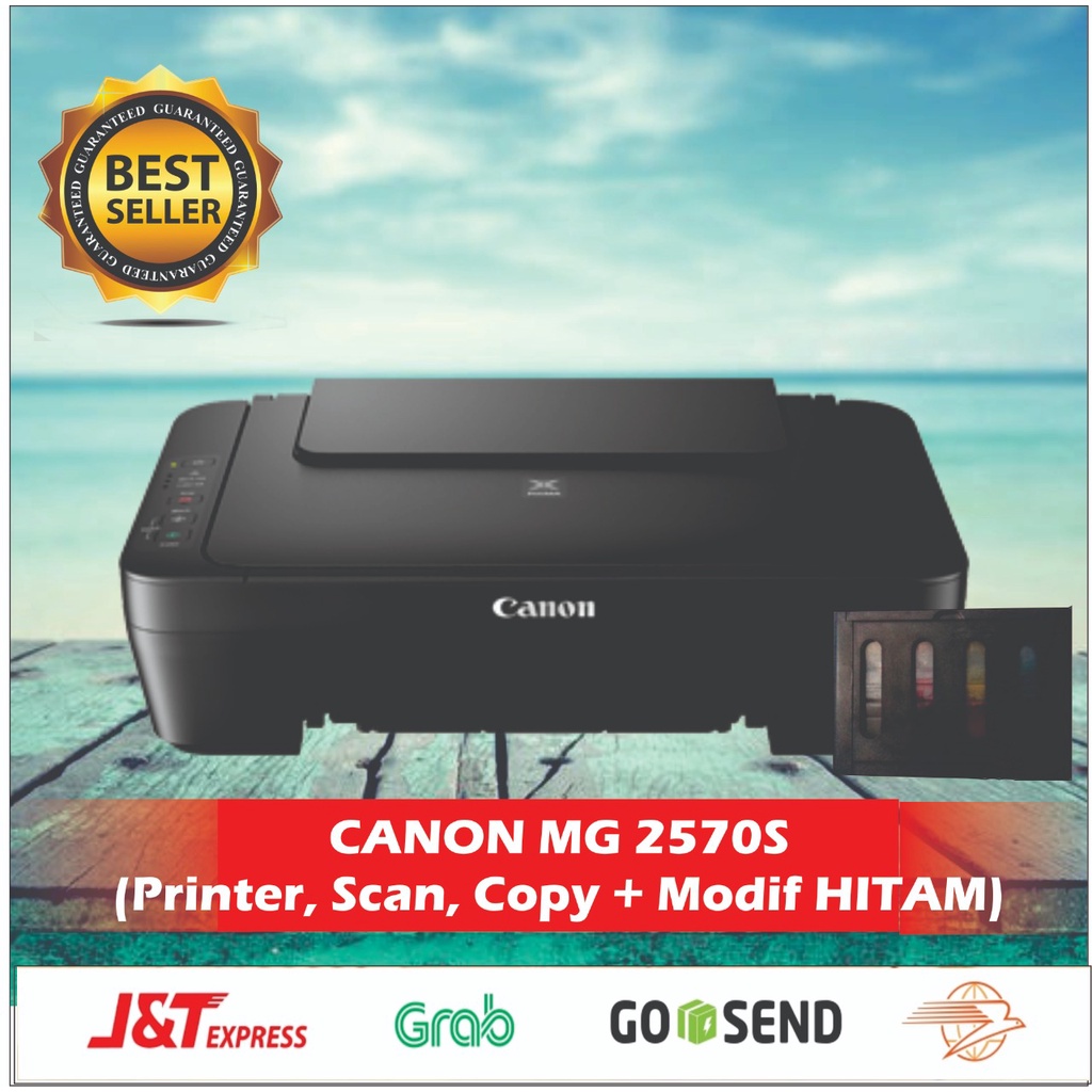 Jual HOT PROMO PRINTER CANON MG2570S LENGKAP MODIFIKASI TABUNG TINTA