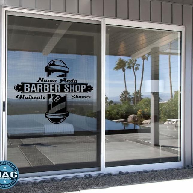 

yybl976 CUTTING STICKER BARBERSHOP - BISA CUSTOM NAMA ANDA New