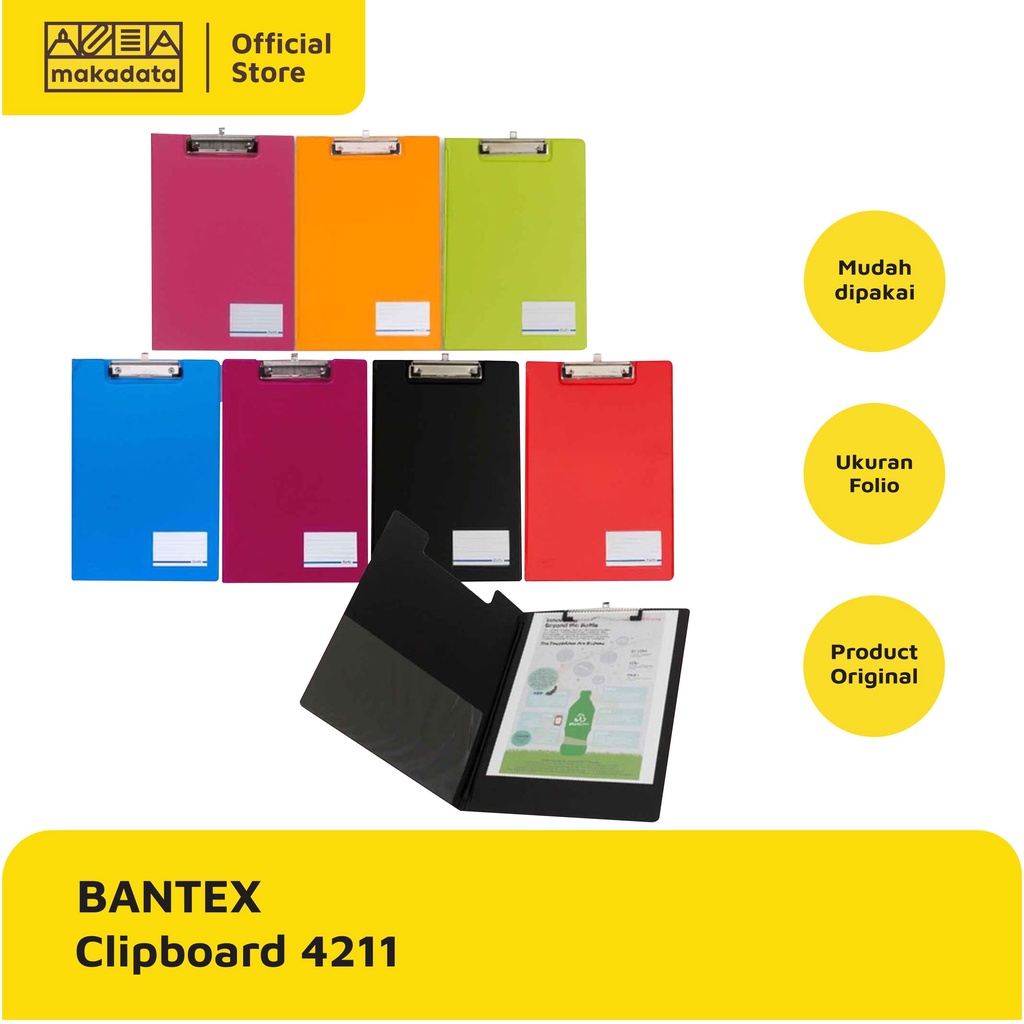 

CLIPBOARD / PAPAN UJIAN BANTEX FC COVER (KODE 4211) MURAH