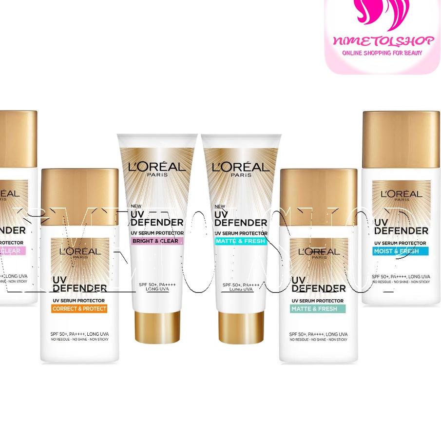 Hot Product--❤️ NIMETOLSHOP ❤️ LOREAL Paris UV Defender Serum 50ml / 15ml Protector Perfect SPF 50 S