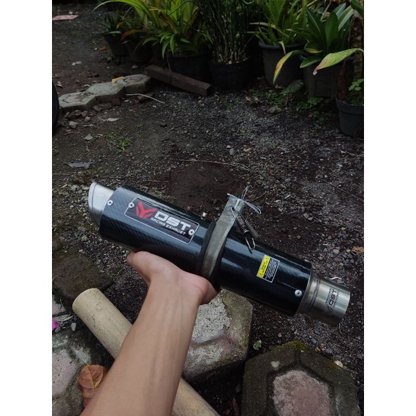 knalpot dst ori second carbon
